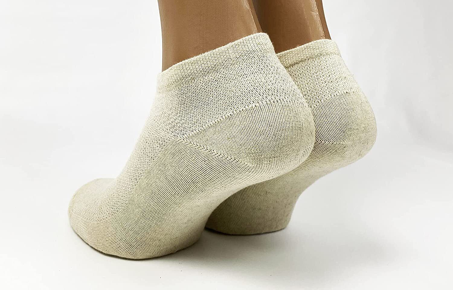 FlaxSox linen socks shown in everyday wear
