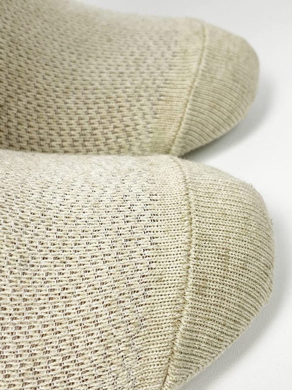 2358535149.jpg Quick-Dry Breathable Organic Natural Linen Athletic Mid-Calf Socks, Unisex