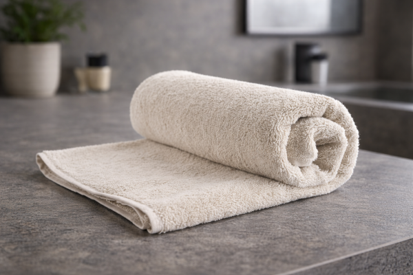 URTICA 400 GSM Terry Travel Towel — Stinging Nettle & Organic Cotton Blend · Compact, Quick-Dry, Practical