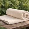 URTICA 400 GSM Terry Travel Towel — Stinging Nettle & Organic Cotton Blend · Compact, Quick-Dry, Practical